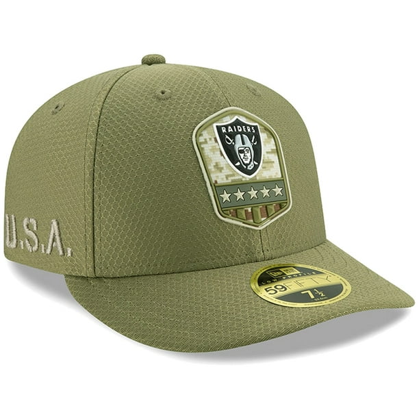 FIVE STARS Oakland Raiders oliv New Era 59Fifty Fitted Cap